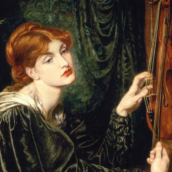 Dante Gabriel Rossetti cropped version of Veronica Veronese oil painting image